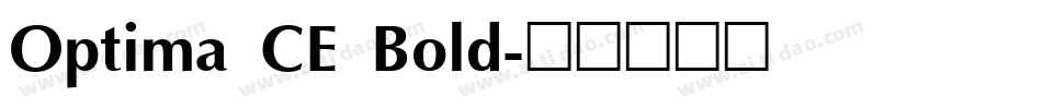 Optima CE Bold字体转换